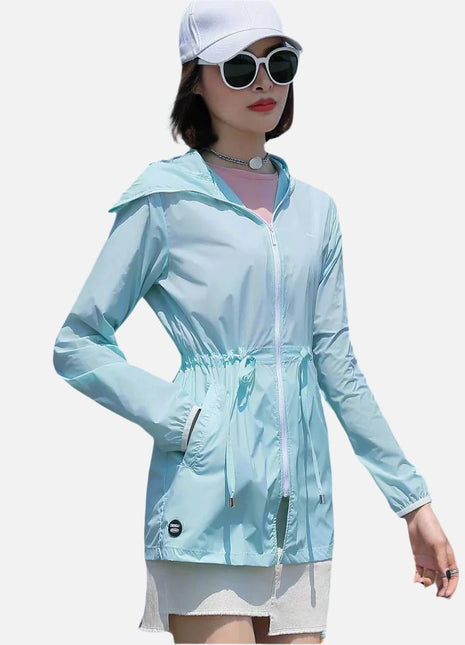 Anniou UV Protection Hooded Trench Jacket - Sidiou Group
