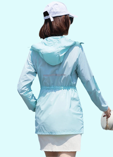 Anniou UV Protection Hooded Trench Jacket - Sidiou Group