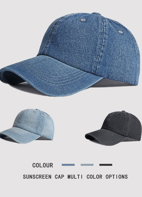 Cotton Denim Baseball Cap - Sidiou Group