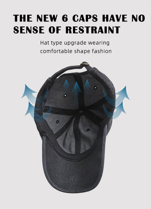 Cotton Denim Baseball Cap - Sidiou Group