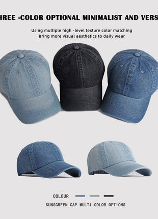 Cotton Denim Baseball Cap - Sidiou Group