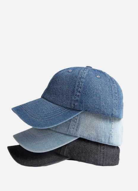 Cotton Denim Baseball Cap - Sidiou Group
