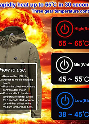 Heated Parka Jacket - Sidiou Group
