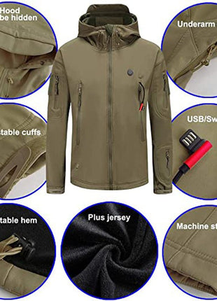 Heated Parka Jacket - Sidiou Group