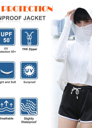 Hooded UV UPF50+ Sun Protection Jacket - Sidiou Group