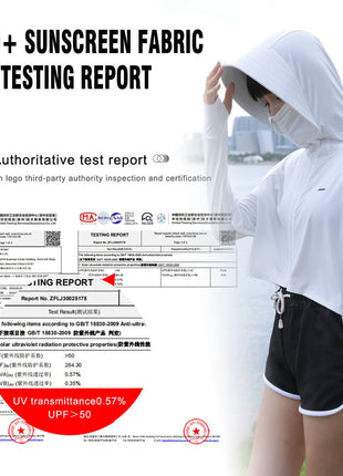 Hooded UV UPF50+ Sun Protection Jacket - Sidiou Group