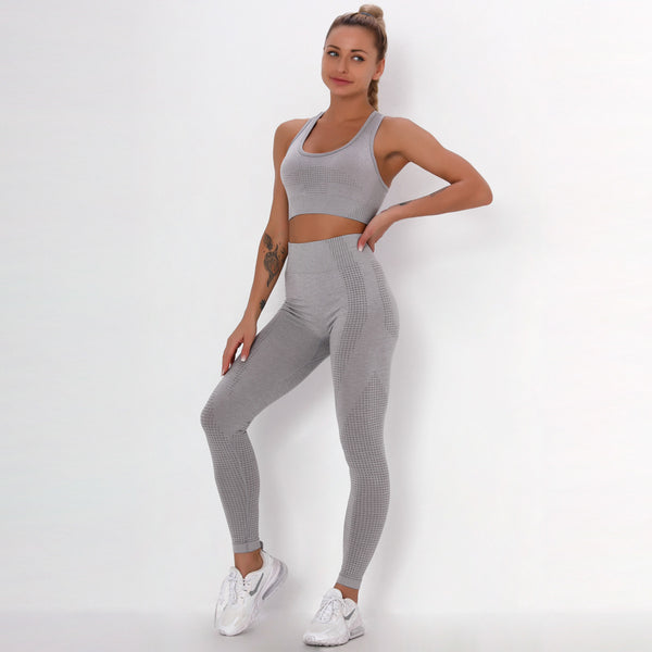 Sidiou Group Anniou Seamless Yoga Sets Gym Clothing Workout Clothes for Women Sportswear 2pcs Sport Set Fitness Clothes Bras Leggings