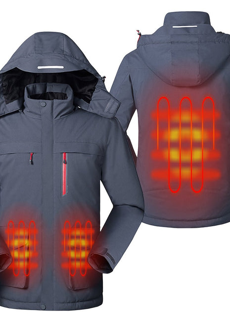 Long Waterproof Heated Trekking Jacket - Sidiou Group