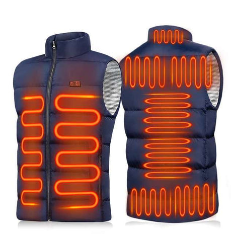 Men and Women's 9 Area Heated Vest - Sidiou Group