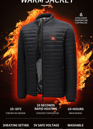 Men's Ultralight Waterproof Heated Padded Jacket - Sidiou Group