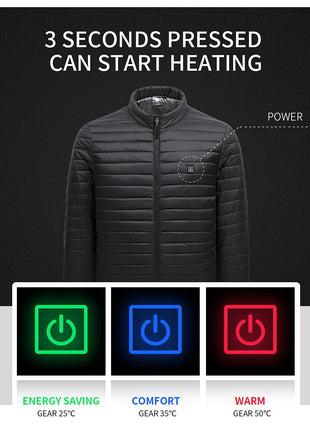 Men's Ultralight Waterproof Heated Padded Jacket - Sidiou Group