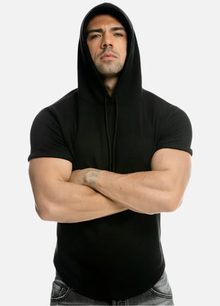 Sports Short - Sleeved Pullover Hooded T-Shirt - Sidiou Group