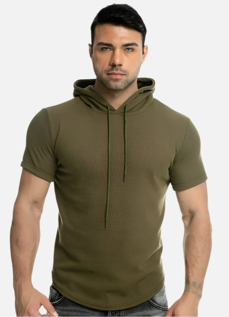 Sports Short - Sleeved Pullover Hooded T-Shirt - Sidiou Group