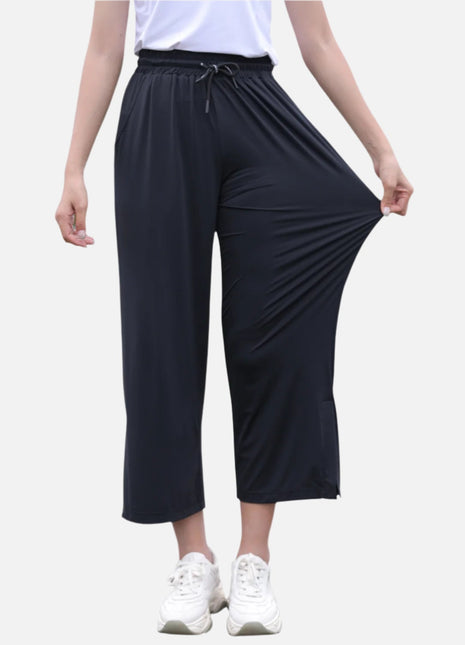 UPF50+ UV Protection Wide Leg Cropped Trousers - Sidiou Group