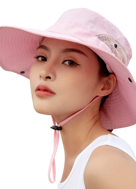 UV Protection Wide Brim Sun Bucket Hat - Sidiou Group