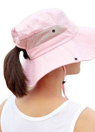 UV Protection Wide Brim Sun Bucket Hat - Sidiou Group