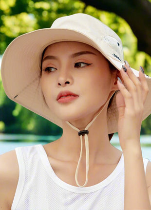 UV Protection Wide Brim Sun Bucket Hat - Sidiou Group