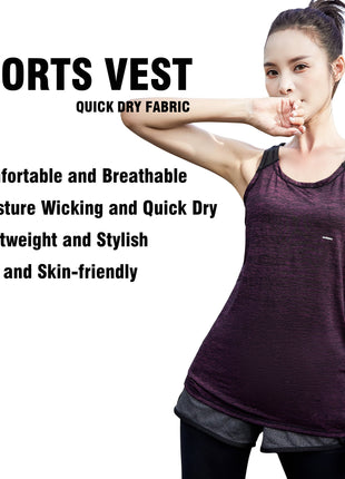 Women’s Cross Back Workout Vest - Sidiou Group