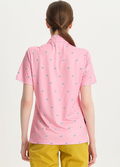 Women's Custom Printed Polyester Golf Polo Shirts - Sidiou Group