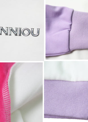 Women's Fleece Contrast Hoodie - Sidiou Group