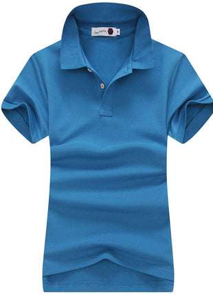Women's Slim Fit Short Sleeve Polo T-Shirt - Sidiou Group