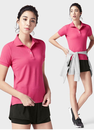 Women's Slim Fit Short Sleeve Polo T-Shirt - Sidiou Group