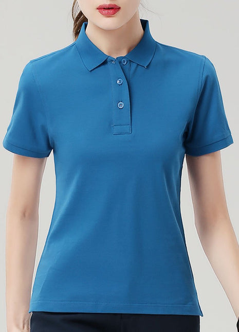 Women's Slim Fit Short Sleeve Polo T-Shirt - Sidiou Group