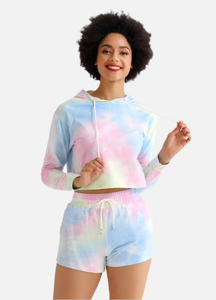 Women's Tie - Dyed Hoodie & Jogging Pants Set - Sidiou Group