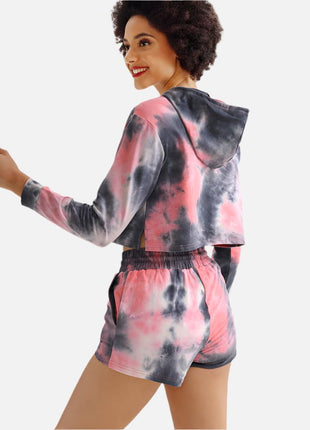 Women's Tie - Dyed Hoodie & Jogging Pants Set - Sidiou Group