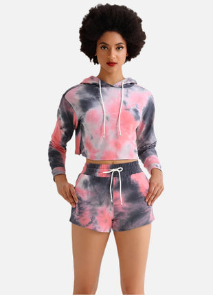 Women's Tie - Dyed Hoodie & Jogging Pants Set - Sidiou Group